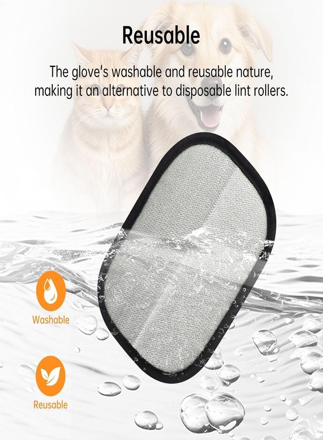 DECSTY Lint Hair Remover Gloves, Reusable Cat & Dog Grooming Gloves, Self Clothes Lynch Hair Remover for Couch, Furniture, Carpet, Sofa, Car Seets, Upgraded Efficient Animal Fur Removal Tool - Image 3